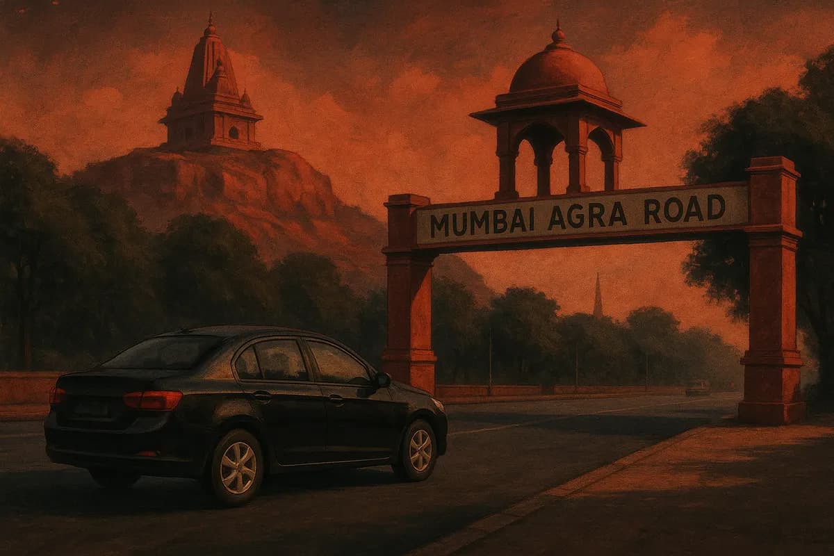 Illustration for planning Mumbai Agra Road